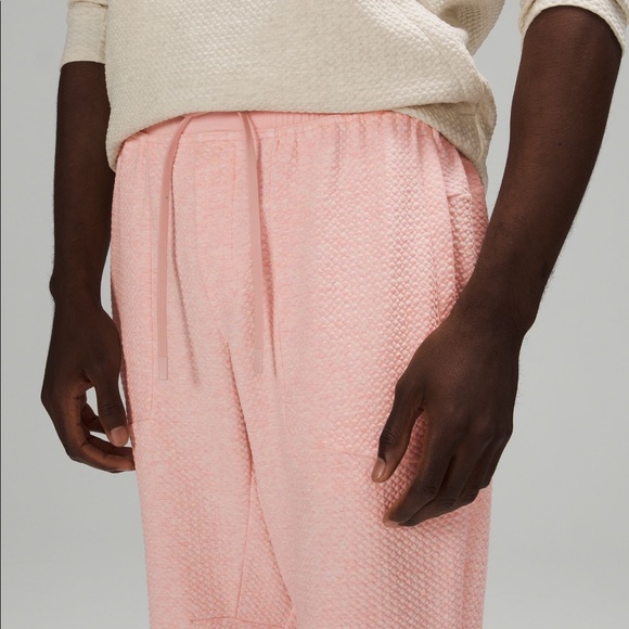 lululemon At Ease Jogger Heathered Pink Mist - Large - like new - Picture 4 of 6